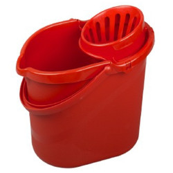 Mоп ведро с выдавлевателем HBC, красное, 12л (12)