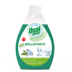 Ekoloģiskais trauku skalojamais līdzeklis Dual Power GREENLIFE Brillante, 300ml (12)