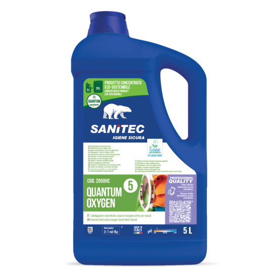 Экологический концентрированный пятновыводитель Sanitec QUANTUM OXYGEN, 5л (2)