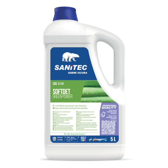 Экологичный смягчитель для белья Sanitec Sanitec SOFTDET Green Power, 5л (2)