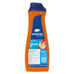 Kanalizācijas cauruļu tīrīšanas līdzeklis Sanitec UNBLOCKER GEL, 1L (6)