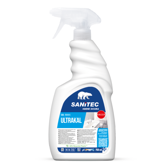Skābi saturošs kaļķa un rūsas tīrīšanas līdzeklis Sanitec ULTRAKAL, 750ml (6)