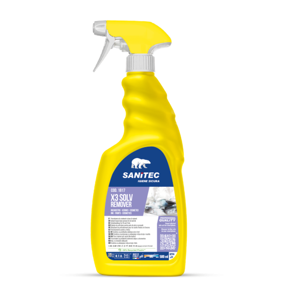Traipu tīrīšanas līdzeklis ar smidzinātāju Sanitec X3 Solv Remover, 500ml (6)