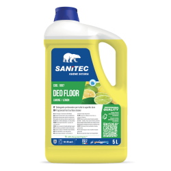 Универсальное моющее средство с нейтрализатором запаха Sanitec DEO FLOOR Lemon, 5л (2)