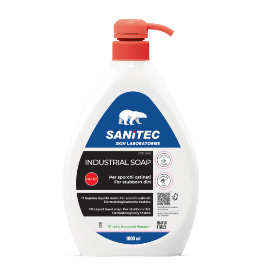 Industriālās šķidrās ziepes Sanitec INDUSTRIAL SOAP Heavy Duty, 1L (6)