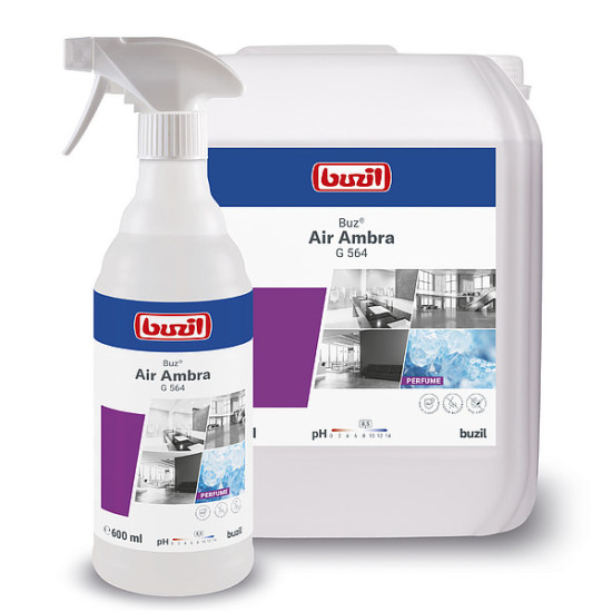 Gaisa atsvaidzinātājs, smaku neitralizētājs BUZIL G564 Buz Air Ambra, 600ml (12)