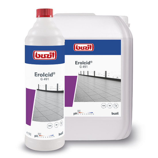 Чистящее средство на основе кислоты для чистки микропористых покрытий BUZIL G491 Erolcid, 10л