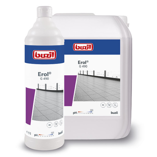 Щелочное чистящее средство для чистки микропористых покрытий BUZIL G490 Erol, 1л (12)