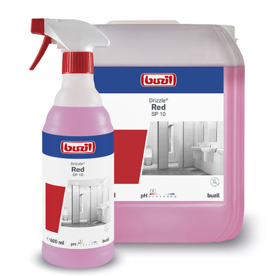 Санитарное средство для чистки ванной комнаты BUZIL SP10 Drizzle RED, 600мл (12)