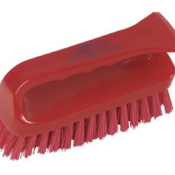 Щётка для чистки поверхностей HBC, с ручкой, красная, 154мм (12)