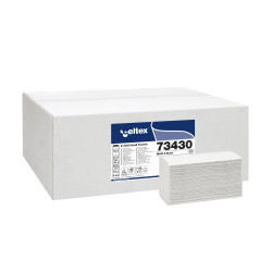 Roku salvetes CELTEX Multi Z Excel 21.5x27cm, baltas, 3-kārt., 18x130gab (šaurās 9cm)