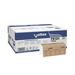 Roku salvetes CELTEX V Trend 21.5x21cm, baltas, 2-kārt., 15x210gab (platās 10.5cm)