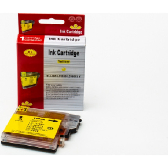 Brother LC-1100Y | Y | Ink cartridge for Brother LC-1100Y-INK-CARTRIDGE