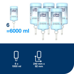Жидкое мыло Tork Premium S1 для волос и тела, Clear, 1000 мл