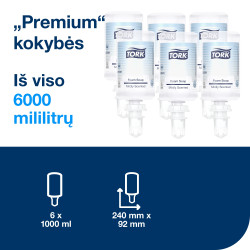 Жидкое мыло Tork Premium Mild 6x1л эконом