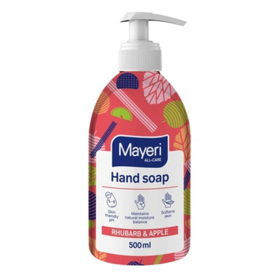 Šķidrās ziepes MAYERI All-Care, Rabarbers un ābols, 500 ml