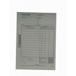 Квитанции пронуменованная, 2 экз. A6, 50 комп.