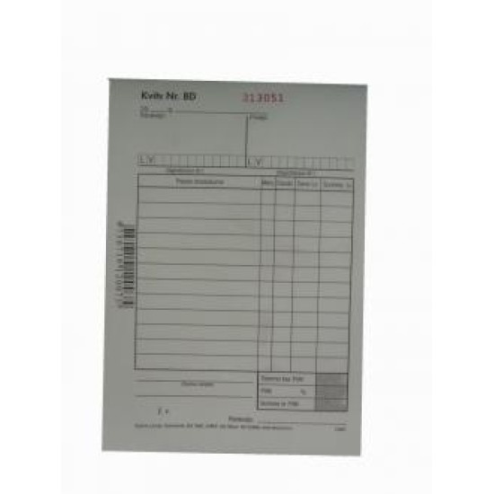 Квитанции пронуменованная, 2 экз. A6, 50 комп.