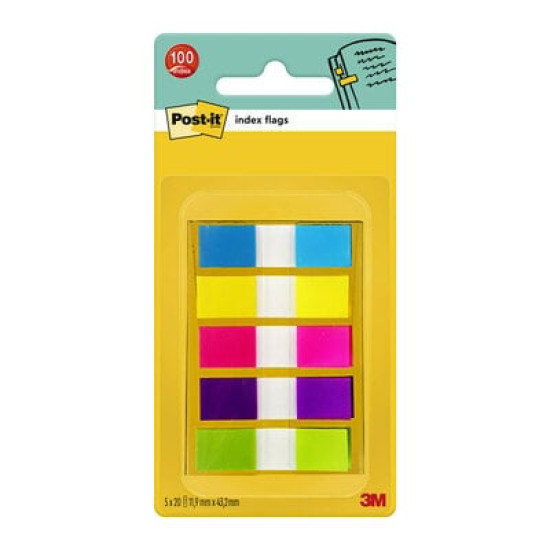 Индексные закладки 3M Post-it "683-5CB", Multicolor, Перемещаемые
