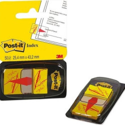 Закладки 3M Post-it "Sign Here", Yellow, С предварительной печатью