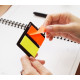 Стикеры-закладки Stick'N "21039", Orange & Yellow, Не оставляющие следов