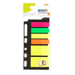Закладки-индексы Stick'N "21070", Multicolor, Цветовая кодировка