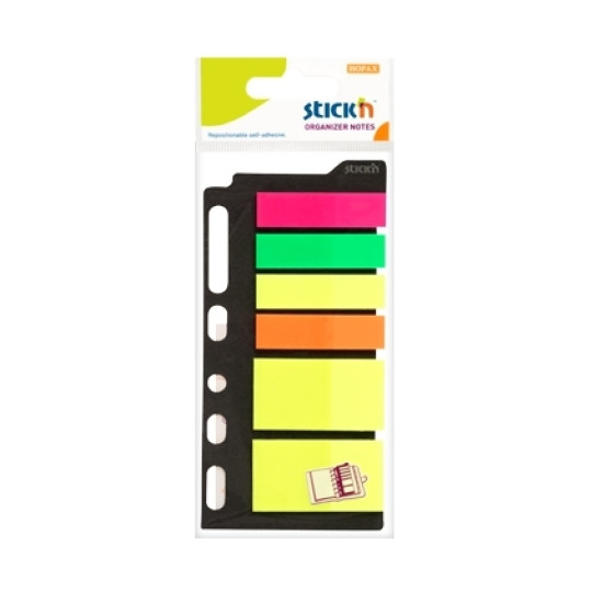 Закладки-индексы Stick'N "21070", Multicolor, Цветовая кодировка