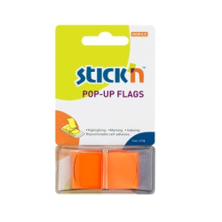 Индексные маркеры Stick'N "26012", Neon Orange, Перемещаемые