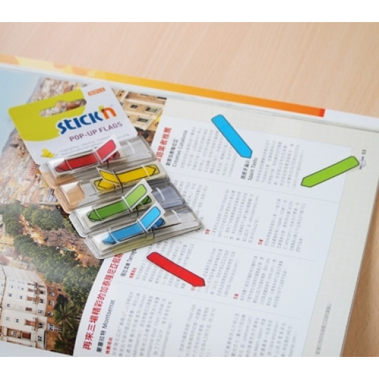 Закладки Stick'N "26018", Multicolor, Со стрелками.