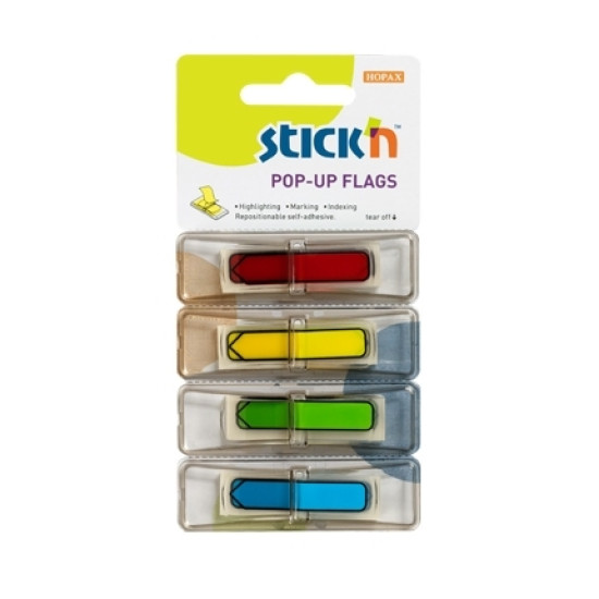 Закладки Stick'N "26018", Multicolor, Со стрелками.