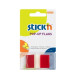Индексные закладки Stick'N "26021", Red, Reusable.