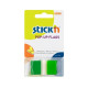 Закладки Stick'N "26023", Neon Green, Многоразовые