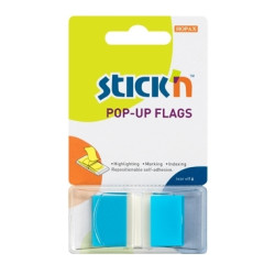 Закладки Stick'N "26024", Blue, Reusable