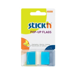 Закладки Stick'N "26024", Blue, Reusable