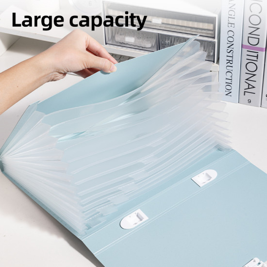 Lõõtsmapp DELI Urbanroot A4 13-vahega, trukiga, assortii