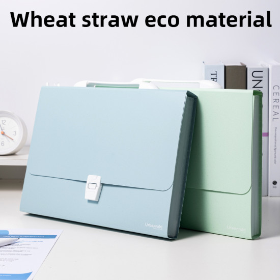 Lõõtsmapp DELI Urbanroot A4 13-vahega, trukiga, assortii