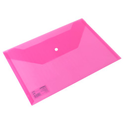 Папка Deli EF10442 A4 прозрачная красная