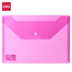 Папка Deli EF10442 A4 прозрачная красная