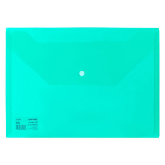 Папка Deli EF10452 A4 прозрачная зеленая