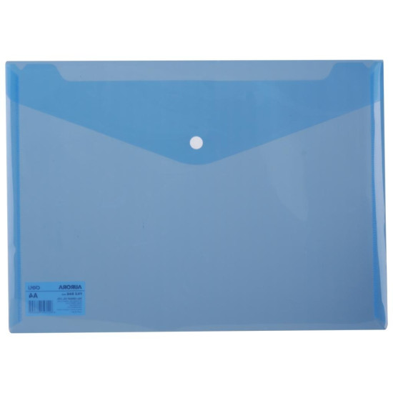 Папка Deli E5505 A4 прозрачная синяя