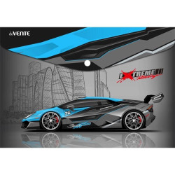 Папка-конверт deVENTE Extreme Racing A4 150мкм непрозрачная с рисунком