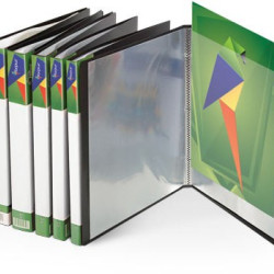 Mape ar 10 kabatām Forpus A4, melna