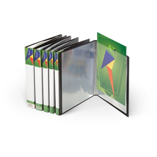 Mape ar 10 kabatām Forpus A4, melna