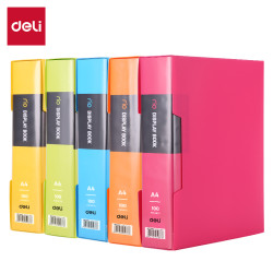 Esitluskaaned DELI A4 100-taskut, assortii