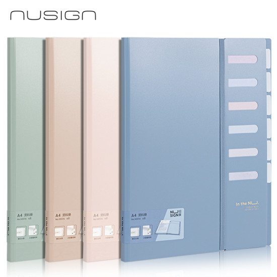 Esitluskaaned DELI 6-lehte, indeksitega, pastell assortii