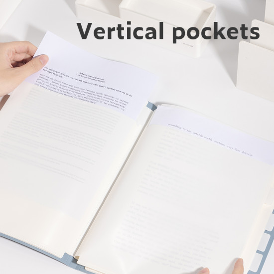 Esitluskaaned DELI 6-lehte, indeksitega, pastell assortii