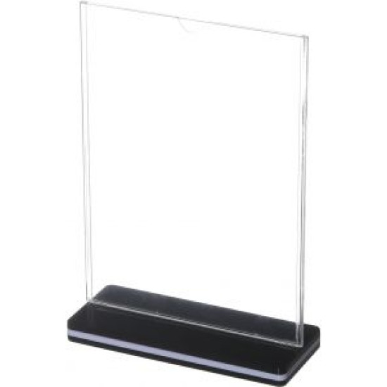 Informācijas turētājs A4, T-veida K-6029V, melns