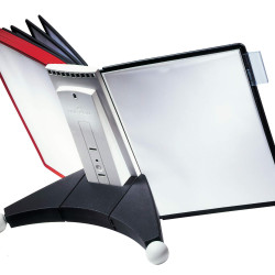 Настольная система SHERPA Display 10 панелей A4 КрасныйЧерныйСерый