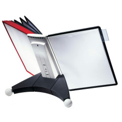 Настольная система SHERPA Display 10 панелей A4 КрасныйЧерныйСерый
