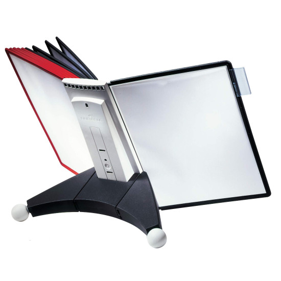 Настольная система SHERPA Display 10 панелей A4 КрасныйЧерныйСерый